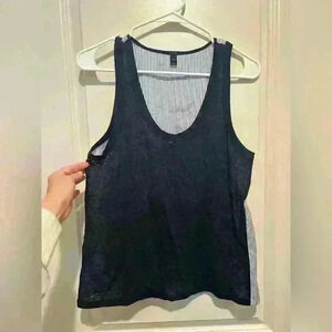 Woman’s blue and white J Crew babydoll top/blouse size small